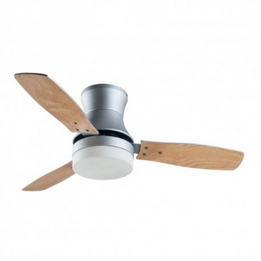 Ventilador Buran plata Fabrilamp aspas reversibles