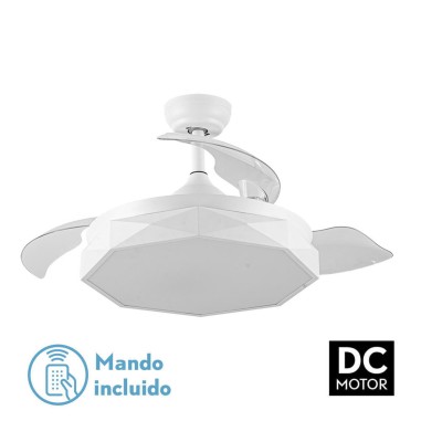 Nashi, ventilador Fabrilamp blanco