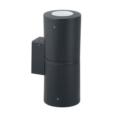 Aplique Exterior Negro 2 Luces con Pulsador CCT