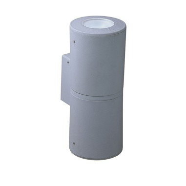 Aplique 2 Luces con Pulsador CCT para Exterior Gris