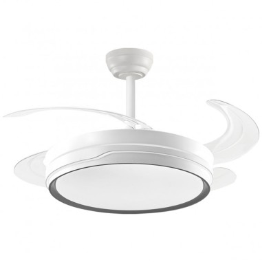 Ventilador de techo Nelo Blanco y gris