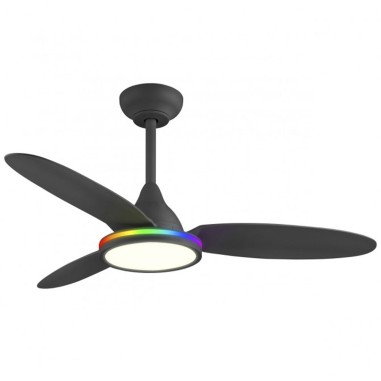 Ventilador Mahón negro con RGB