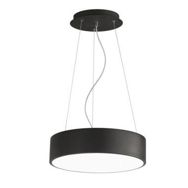 Lámpara led suspendida negra 40 cm