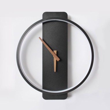 Aplique Reloj con Luz Negro