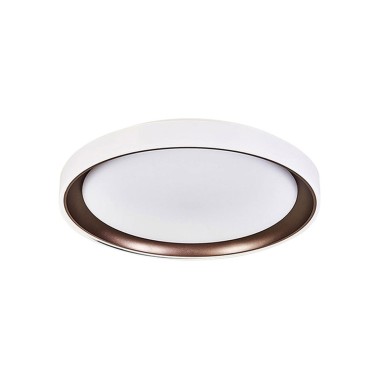 Plafón led 40 cm marco interior marrón