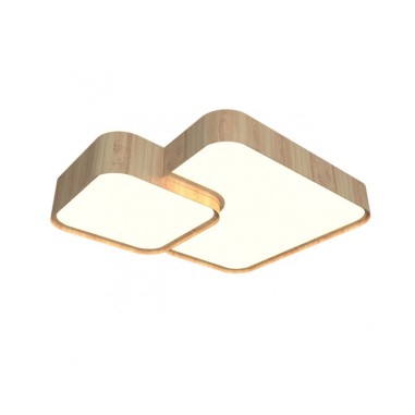 Plafón doble led imit madera